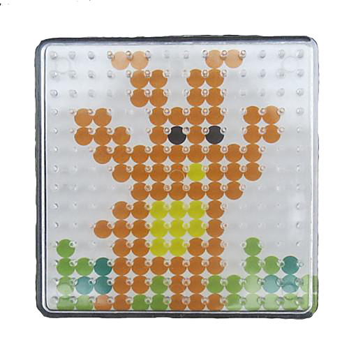 

1PCS Template Clear Pegboard 7.57.5cm Square for 5mm Hama Beads Perler Beads Fuse Beads