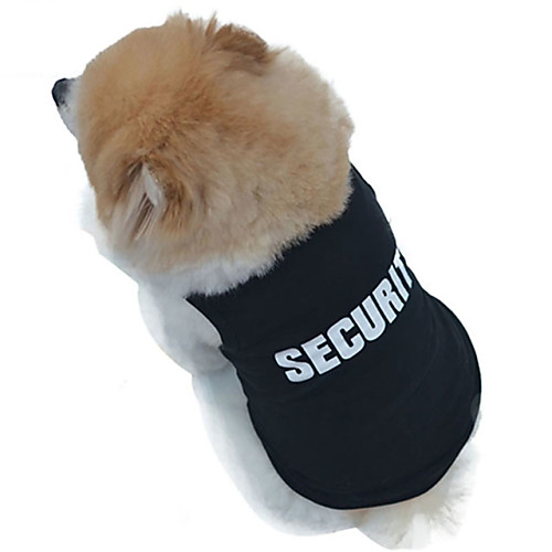 

Cat Dog Shirt / T-Shirt Dog Clothes Black Costume Cotton Police / Military Cosplay Wedding Fashion XS S M L XL XXL