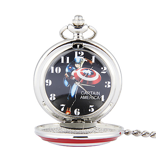

Муж. Карманные часы Кварцевый Старинный Классический Серебристый металл С гравировкой Аналоговый