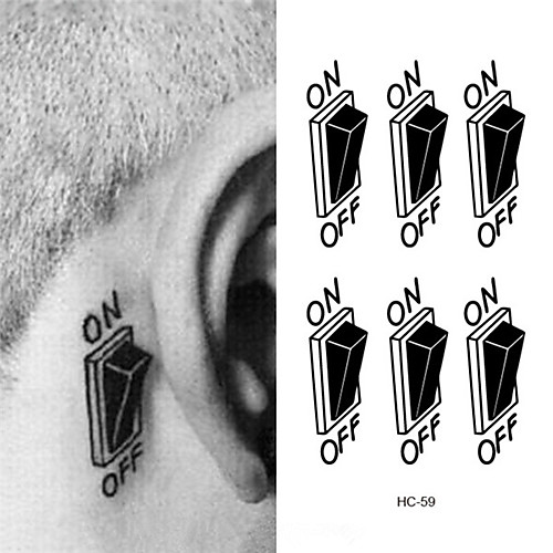 

1 pcs Временные тату Временные татуировки Водонепроницаемый Искусство тела Лицо / руки / рука / Waterproof