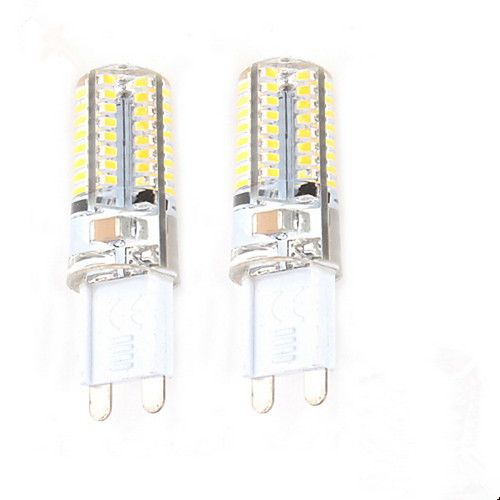 

2pcs 2.5 W 50-100 lm G9 Двухштырьковые LED лампы C35 64 Светодиодные бусины SMD 3014 Декоративная Тёплый белый 220-240 V / 2 шт.