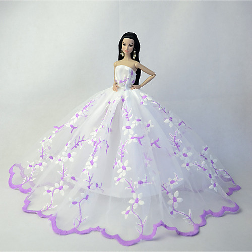 

Doll Dress Doll Outfit Wedding For Barbiedoll Lace Organza Dress For Girl's Doll Toy / Kids