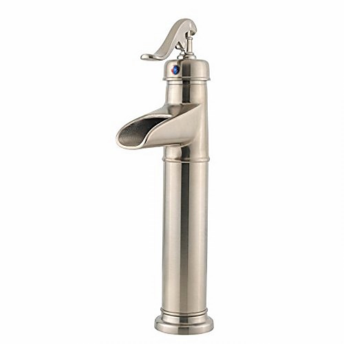 

Bathroom Sink Faucet - Waterfall Nickel Brushed Vessel Single Handle One HoleBath Taps