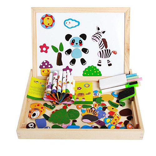 

новый магнитный dpell dpell радость, vhildren eooden игровая головоломки, детские образовательные обучающие игрушки-лесные животные