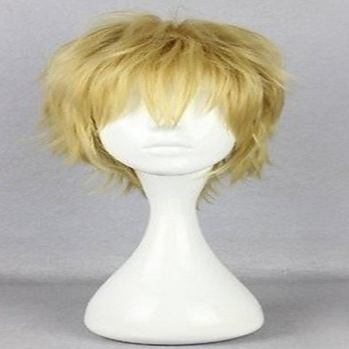 

Cosplay Costume Wig Synthetic Wig Bakugou Katsuki Deku My Hero Academia Boko No Hero Curly Curly Wig Blonde Short Brown Silver Blonde Blue Synthetic Hair Women's Silver Blue Blonde hairjoy