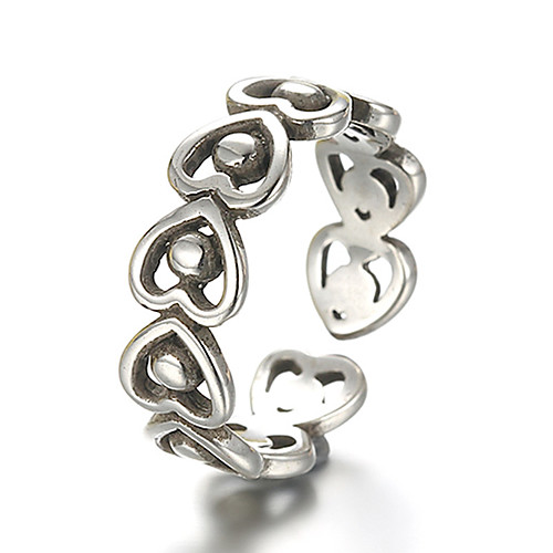 

Unisex Band Ring Adjustable Ring thumb ring Silver Sterling Silver Silver Vintage Punk Daily Casual Jewelry