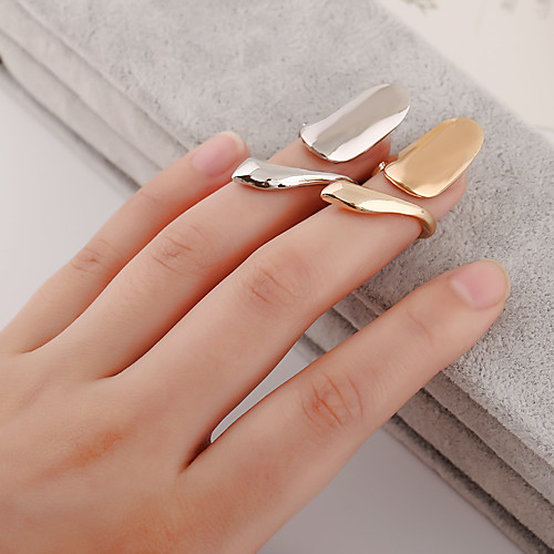 

Жен. Кольцо для ногтей Midi Ring Серебрянное покрытие Позолота дешево На заказ Необычные Уникальный дизайн европейский Мода Модные кольца Бижутерия Серебряный / Золотой Назначение Повседневные 4