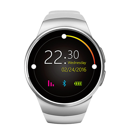 

KING WEAR YYKW18 Смарт Часы Android iOS Bluetooth Спорт Сенсорный экран Израсходовано калорий Длительное время ожидания Хендс-фри звонки / Напоминание о звонке / Датчик для отслеживания активности, Черный