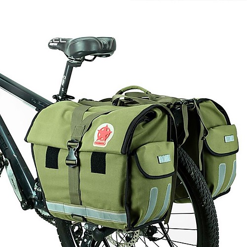 фото Roswheel 50 l сумка на багажник велосипеда / сумка на бока багажника велосипеда водонепроницаемость дожденепроницаемый пригодно для носки велосумка/бардачок холст нейлон водонепроницаемый материал Lightinthebox