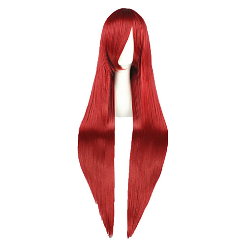 

Fairy Tail Elza Scarlet Cosplay Wigs Men's Women's 40 inch Heat Resistant Fiber Red Anime