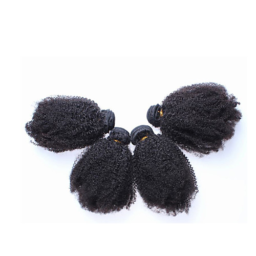 

Brazilian Hair Kinky Curly Human Hair Natural Color Hair Weaves / Hair Bulk Human Hair Weaves Human Hair Extensions