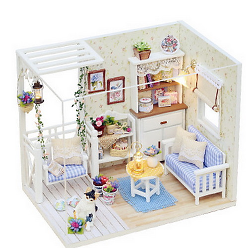 

CUTE ROOM Pretend Play Model Building Kit DIY Furniture House Wooden Girls' Toy Gift