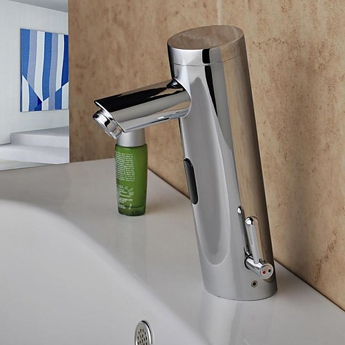 

Ванная раковина кран - Датчик Хром По центру Руки свободно одно отверстиеBath Taps