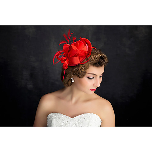 

Лен / Перья Fascinators с 1 Особые случаи Заставка