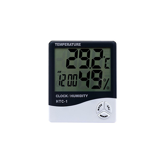 

цифровой термометр htc-1 внутренний и наружный электронный гигрометр электронный гигрометр, Белый+черный