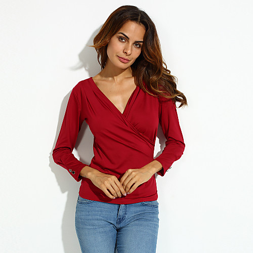 

Women's Plus Size Blouse - Solid Colored