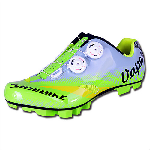

SIDEBIKE Обувь для горного велосипеда Углеволокно Дышащий Противозаносный Велоспорт Зеленый Муж. Обувь для велоспорта