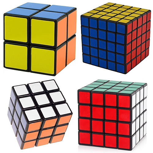 

4 ед. Волшебный куб IQ куб Shengshou 222 333 444 Спидкуб Кубики-головоломки головоломка Куб профессиональный уровень Скорость Классический и неустаревающий Детские Взрослые Игрушки, Черный