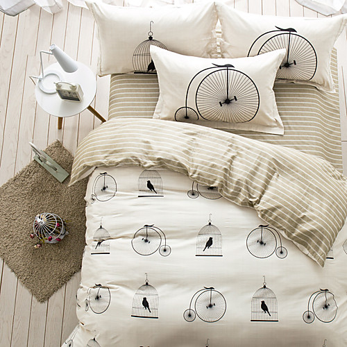 

Пододеяльник наборы Современный стиль Хлопок Активный краситель 4 предметаBedding Sets / 600
