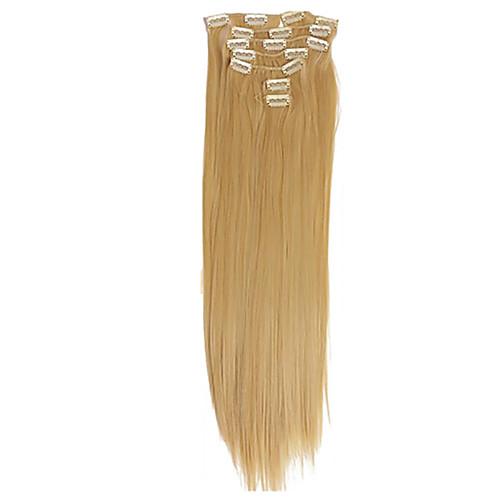 

Clip In Human Hair Extensions Straight Virgin Human Hair Human Hair Extensions Brazilian Hair Women's Medium Auburn