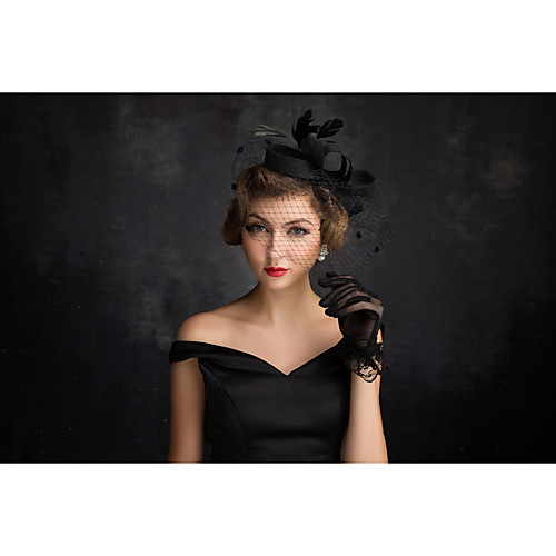 

Тюль / Лен / Перья Fascinators с 1 Особые случаи Заставка
