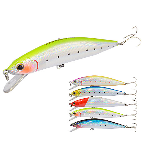 

1 pcs Fishing Lures Hard Bait Minnow Sinking Bass Trout Pike Sea Fishing Fly Fishing Bait Casting Hard Plastic / Ice Fishing / Spinning / Jigging Fishing / Bass Fishing / Lure Fishing