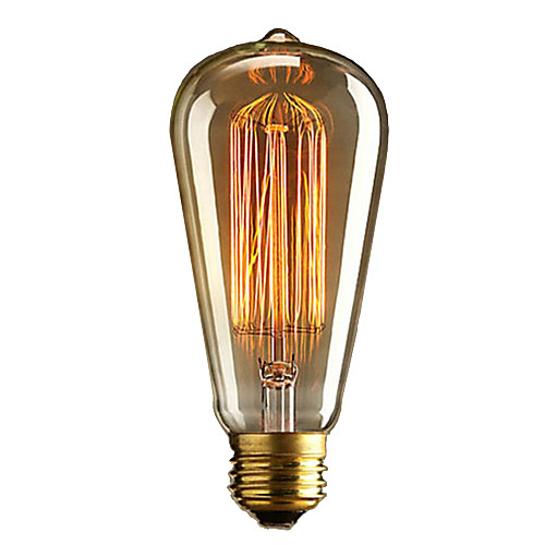 

brelong 1 шт. e27 40w st64 dimmable edison декоративная лампа теплый белый