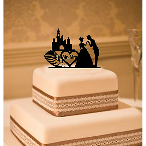 

Украшения для торта Классика Классическая пара Акрил Свадьба с Цветы 1 Подарочная коробка