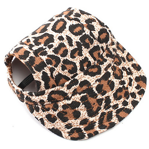 

Dog Bandanas & Hats Dog Clothes Leopard Cotton Costume For Pets Summer Men's Women's Holiday Fashion