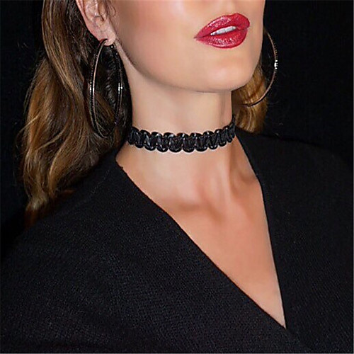 

Жен. Ожерелья-бархатки Татуировка Choker Дамы Тату-дизайн европейский Мода Черный Бежевый Ожерелье Бижутерия Назначение Для вечеринок Повседневные