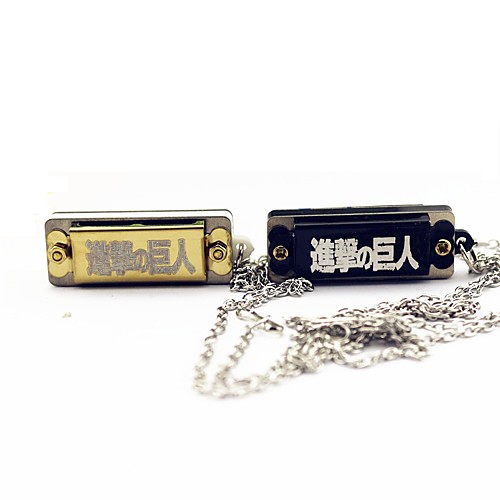 

4 Holes 8 Tone Necklace Harmonicas Metal Musical Instrument for Kids Adult and Player Beginners