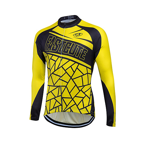 

Fastcute Men's Women's Unisex Long Sleeve Cycling Jersey Winter Coolmax Skin Red Bike Sweatshirt Jersey Top Breathable Quick Dry Reflective Strips Sports Clothing Apparel / Stretchy / SBS Zipper
