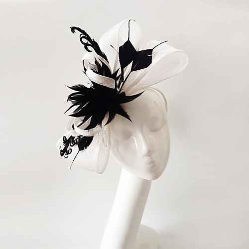 

Лен / Перья Fascinators с 1 Свадьба / Особые случаи Заставка