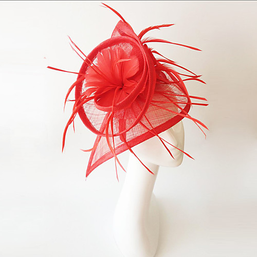 

Лен / Перья Fascinators с 1 Свадьба / Особые случаи Заставка