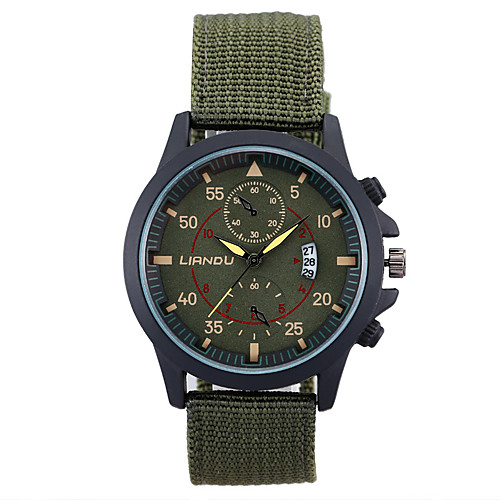 

Муж. Наручные часы Кварцевый Цифровой Черный Календарь Аналоговый Кулоны - Черный Коричневый Зеленый / Нержавеющая сталь