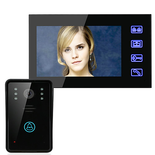 фото Эннио 7 видеосистема домофон домофон дверной звонок сенсорная кнопка дистанционного разблокировки ночного видения CCTV камеры безопасности Lightinthebox
