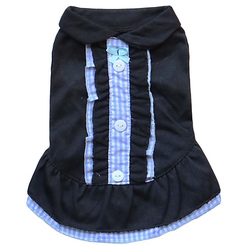 

Cat Dog Dress Dog Clothes Plaid / Check Yellow Pink Light Blue Cotton Costume For Summer Women's Fashion