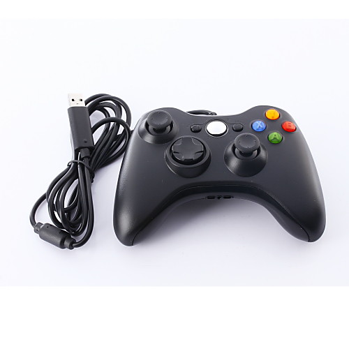 

Проводное Геймпад Назначение Xbox 360 , Игровые манипуляторы Геймпад ABS 1 pcs Ед. изм, Черный