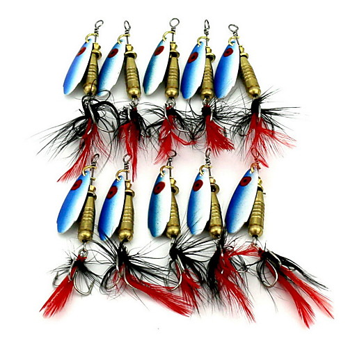 

1 pcs Fishing Lures Buzzbait & Spinnerbait Lures Buzzbait & Spinnerbait Sinking Bass Trout Pike Bait Casting Metal