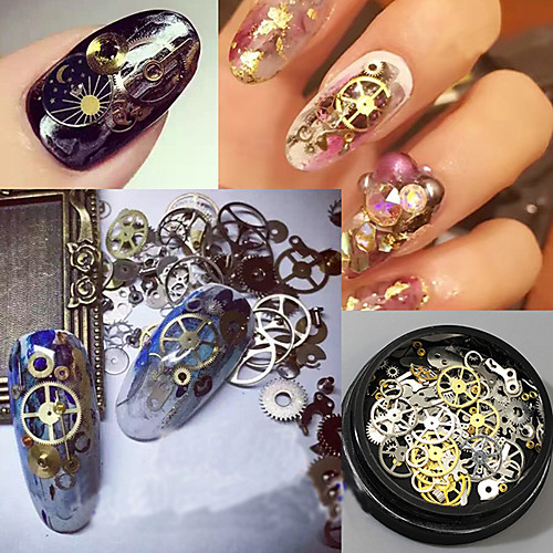 

120pcs diy time gear steampunk mechanical manicure decor patch