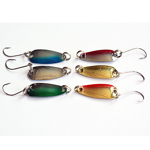 

1 pcs Spoons Fishing Lures Spoons Sinking Bass Trout Pike Bait Casting Metal