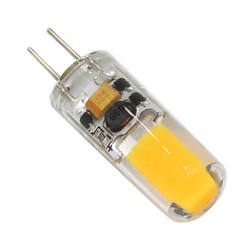 

2 W 160-200 lm G4 Двухштырьковые LED лампы T 1 Светодиодные бусины COB Диммируемая Тёплый белый / 1 шт.