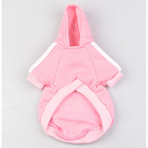 

Dog Hoodie Dog Clothes Solid Colored Blue Pink Black Plush Fabric Costume For Spring & Fall Winter Men's Women's Casual / Daily Sports Fashion