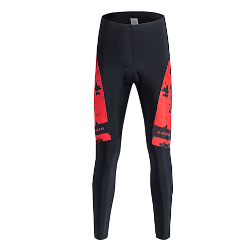 

Miloto Men's Cycling Tights Bike Tracksuit Tights Pants Thermal / Warm Windproof Fleece Lining Sports Polyester Coolmax Velvet Winter Black Road Bike Cycling Clothing Apparel Advanced Relaxed Fit