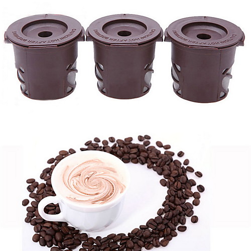 

3шт коричневый умный кофе-капсула многоразовый кофе фильтр чай нержавеющая воронка совок