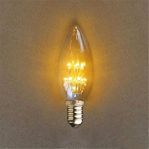 

1шт 1 W 40 lm E14 Круглые LED лампы C35 20 Светодиодные бусины Dip LED Декоративная Желтый 220-240 V / 1 шт. / RoHs