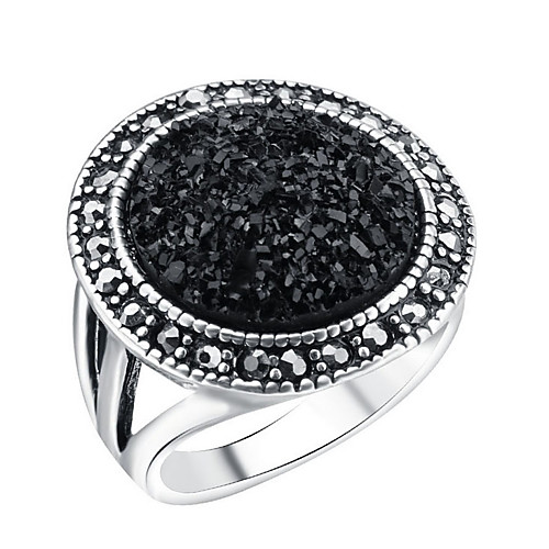 

Women's Ring thumb ring AAA Cubic Zirconia Black Alloy Bohemian Wedding Engagement Jewelry