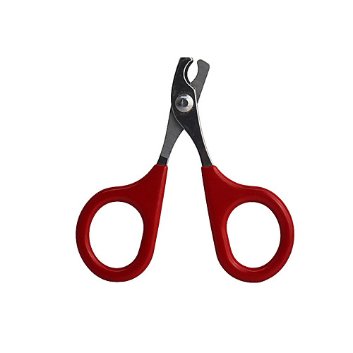 

Cat Dog Grooming Health Care Cleaning Plastic Scissor Nail Clipper Casual / Daily Pet Grooming Supplies Red