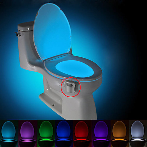 

Brelong 1 шт. 8-цветный датчик движения человека пир туалет ночной свет