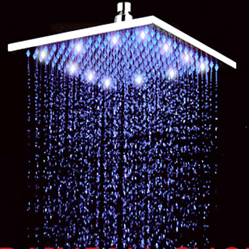 

Современный Дождевая лейка Матовый никель Особенность - Дождевая лейка LED, Душевая головка